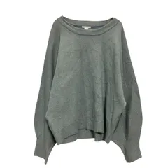 H&M ラメニット セーター レディース L ライトグレー ゴールドラメ エイチアンドエム 古着卸 アメリカ仕入 a612-7417