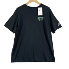 極美品 NIKE ナイキ ブランドロゴ 春夏 SS 半袖Tシャツ コットン ブラック レディース XL【古着】【中古】【送料無料】
