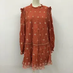 ZARA ザラ ワンピース ひざ丈スカート ノーカラーワンピース フレアワンピース 総柄ワンピース 長袖ワンピース