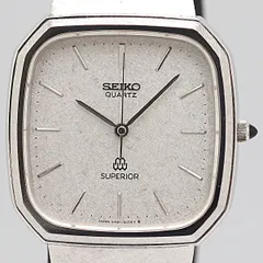 デッドストック級 セイコー  スーペリア 9481-5000 QZ シルバー文字盤 メンズ腕時計 5237100 3PRT KTU ABC 15722