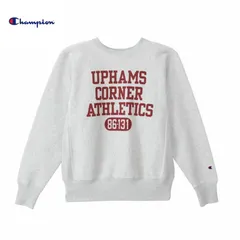 チャンピオン トレーナー C3-C022 ロゴプリント リバースウィーブ 裏起毛スウェット クルーネック シルバーグレー