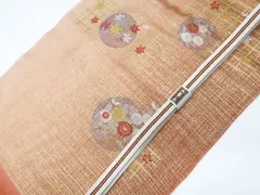 【一輝堂】リサイクル着物 和装小物 帯締め 帯揚げ セット 帯締 帯揚 花文 平組 金糸 25w08-10333