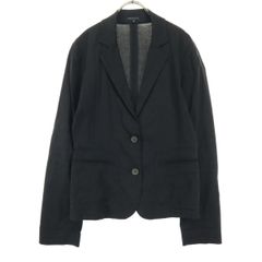 アンクライン テーラードジャケット 長袖 無地 12 L~XL 黒 スーツ 