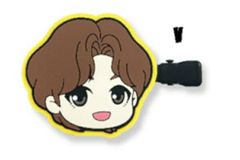 [무료 배송][TinyTAN][타이니탄] 고무 앞머리 클립[V][태현][테테][Butter][BTS][방탄소년단][방탄][army][한국][헤어핀][핀][머리카락][헤어 액세서리][2개 세트][2개 세트][잡화]