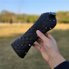 【新品1点】シルバーメタルパンクリベットユーティリティ用 UTヘッドカバー黒色