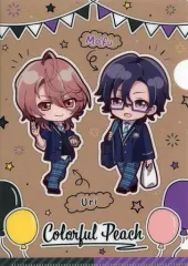 【中古】クリアファイル もふ＆うり オリジナルA5サイズクリアファイル 「ファミリーマート×カラフルピーチ キャンペーン ～カラフルピーチ学園始まるよ!～」 ビタミン・機能性飲料コース対象商品購入特典