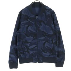 ネイビー 迷彩柄 ジップアップブルゾン archive 古着 y2k - メルカリ
