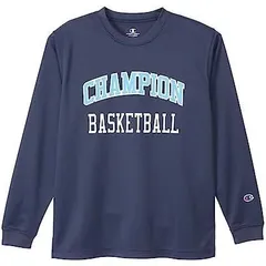 チャンピオン(Champion) バスケットボール 長袖Tシャツ グラフィックロゴプリント CK-YB416 ネイビー 150cm
