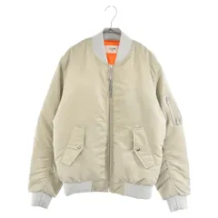 CELINE (セリーヌ) 21AW Loose Bomber Jacket In Nylon Twill ナイロンツイルルーズ ボンバー ジャケット ライトグレー/オレンジ 2W426889Oのサムネイル