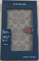 iPhone15ProMax用ケース　6.7インチ　3レンズ【COACH】