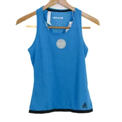 アディダス タンクトップ ノースリーブ シャツ トップス クライマチル スポーツウエア 未使用品 レディース Sサイズ ブルー adidas