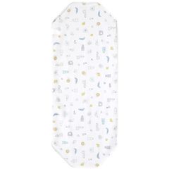 un doudou 防水 コットカバー 60×150cm 北欧アニマル ピーチスキン生地 吸水加工 裏面防水 ベビー用品 新品 新生児 四隅ゴム付き 3175-S