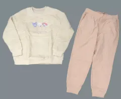 【中古】衣料雑貨 ちいかわ＆クロミ＆マイメロディ フリースセット(長袖/レディース) ナチュラル Lサイズ 「ちいかわ なんか小さくてかわいいやつ×サンリオキャラクターズ×ユニクロ スペースツアー」