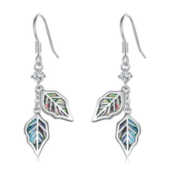 【在庫処分】フックピアス 玉虫色 揺れるピアス パウア貝 金属アレルギー対応 プラチナ仕上げ スウィングピアス シルバー925 アバロンシェル プレゼント ジュエリー レディース アクセサリー 女性ヘの贈り物 揺れる ギフト クリスマス ホワイトデー ピアス