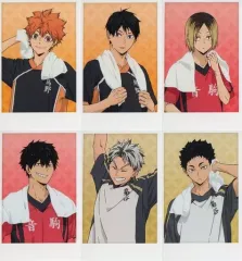 【中古】キャラカード 全6種セット 「ハイキュー!!×極楽湯・RAKU SPA 最高にハイなキュー日(じつ) ポラショットコレクション お風呂ver.」