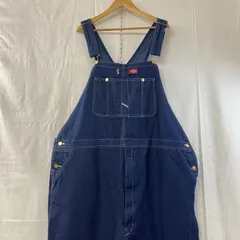 Dickies デニムオーバーオール/ヘビーオンス/古着/実寸W44L27