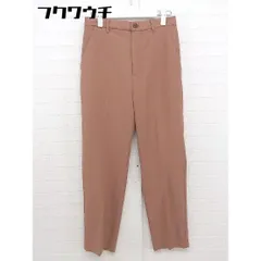 ◇ ●美品● ◎ w closet タグ付 センタープレス スラックス パンツ サイズM レッド ブラウン レディース  【1112150003257】