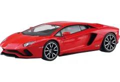 【中古】プラモデル 1/32 ランボルギーニ アヴェンタドールS(パールレッド) 「楽プラ スナップキット No.07-PR」 [068168]