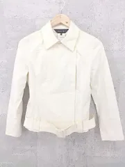 ◇ ◎ INDIVI インディヴィ 長袖 ジップアップ ジャケット サイズ36 アイボリー レディース 【中古】 【1002801104191】