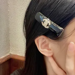 2024年最新】シャネル CHANEL ココマーク バレッタ ヘアアクセサリー 黒 ゴールド 00A レディース 中古の人気アイテム - メルカリ