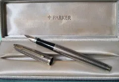 パーカー Parker USA製 スターリング 14K 万年筆 ボールペン ２本 パーカー 万年筆 スターリングシルバー 925 ペン先14K 2本セット