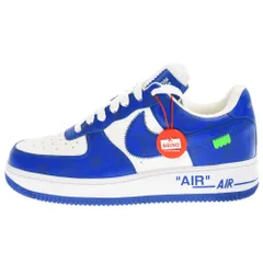 LOUIS VUITTON (ルイヴィトン) ×Nike Air Force 1 Low MS0232 ナイキ エアフォースワン モノグラム ローカットスニーカー ホワイトロイヤル US7/25cm ホワイト/ブルーのサムネイル