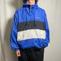 90年代 POLO SPORT RALPH LAUREN ポロスポーツ ラルフローレン ナイロンパーカー レインパーカー メンズL相当 【SS2506】