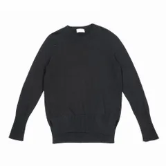 ドゥーズィエム クラス DEUXIEME CLASSE コットン クルーネック ニット セーター 長袖 プルオーバー 黒 ブラック ur182 【中古】