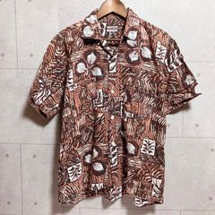 美品 patalohaパタロハ アロハシャツ オープンカラー バナナリーフ 総