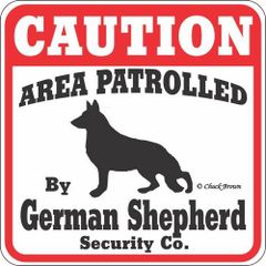 Caution コーションサインボード　ジャーマンシェパード　German Shepherd アメリカ直輸入　新品未使用