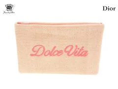 クリスチャンディオール ノベルティ Dolce Vita 織りポーチ ドルチェヴィータ Dior BEAUTE【New 新品】