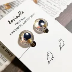 イヤリング 透明 一粒 シンプル 小ぶり