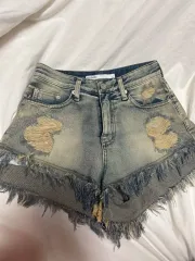 BOHEMIAN SEOUL ボヘミアンソウル ダメージデニムショートパンツ