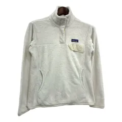 patagonia パタゴニア リツール スナップT フリースジャケット アウトドア ホワイト (レディース M) 中古 古着 S6570
