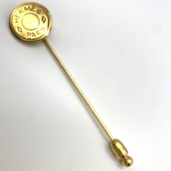 エルメス ピンブローチ セリエ ゴールド HERMES ABランク 中古