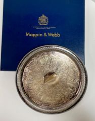 Mappin&Webb(マッピン＆ウェッブ) トレイ ⭐️ERCA シルバートレー 37cm  アラベスク 模様 銀 マッピンプレート⭐️