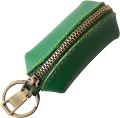 革師リ・メンズ 小銭入れ コインケース コインホルダー コンパクト 本革 小さい(グリーン)