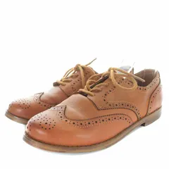 ラルフローレン RALPH LAUREN WING TIP OXFORD オックスフォードシューズ カジュアルシューズ レザー ウイングチップ レースアップ US4 23cm 茶 ブラウン /YI13のサムネイル