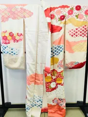 ◇KWF027 振袖 正絹 古着 結婚式 卒業式 成人式 初詣