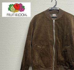 FRUIT OF THE LOOM コーデュロイブルゾン ブラウン