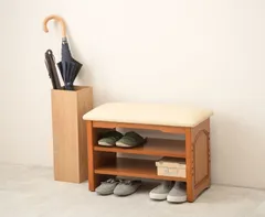 【幅60cm】玄関ベンチ 収納 靴箱 組立式 椅子 ソファ シューズクローゼット