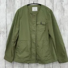【 BEAMS LIGHTS 】ビームスライツ ノーカラーミリタリージャケット カーキ 36 Sサイズのサムネイル