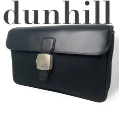 良品 4912 dunhill ダンヒル セカンドバッグ 鍵付き キャンバス