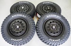 要リフトアップ ゴツゴツ系 MLJ ラギッド 14invh 5.0J 4H100+35 グリップマックス MUD RAGE M/T 185R14 プロボックス サクシード