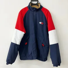 TOMMY JEANS カラーブロック リバーシブル シェルパジャケット XL ボアジャケット トミージーンズ ブルゾン
