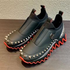 23年 クリスチャンルブタン Christian Louboutin MARVEL マーベル KHONSHU 限定 Sharkyloub Sp Spikes スニーカー 黒 [41] I647/T67