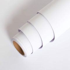 diy のり付き 天井 厚手 壁紙シート 北欧 賃貸 おしゃれ 防水 はがせる wallpaper 10m 幅44cm 白 10ｍ（マット調ホワイト） 壁紙シール