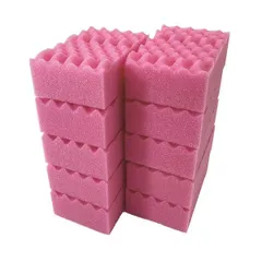 【新品・7営業日以内発送】4548404510337 キクロン キクロンプロ カラースポンジ10個 ピンク【沖縄離島販売不可】のサムネイル