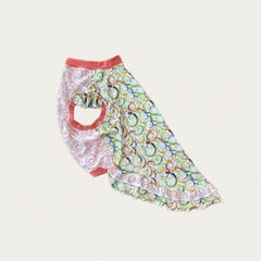 犬服　6L胴回88　ウォーターCOOL　リングサークル×メッシュスマイルPK　肩フリル　Wフリルワンピ風