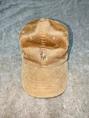 ポロラルフローレン　コーディロイ　キャップ　ブラウン